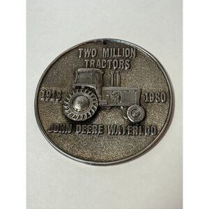 Vintage Waterloo‎ John Deere 1980 Two Million Tractors Medallion